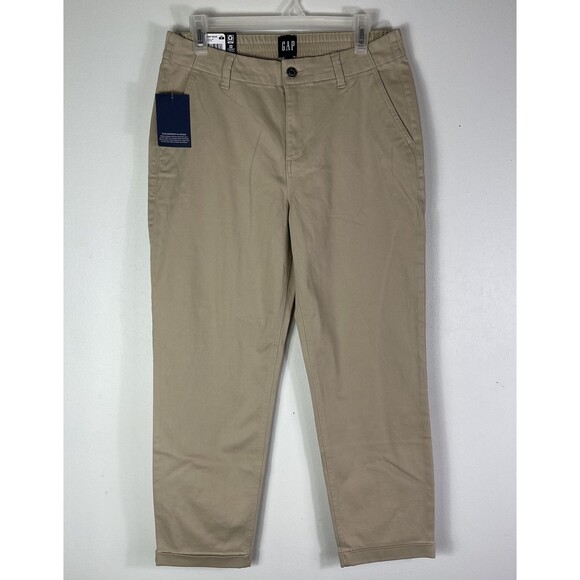 Gap Classic Twill Pants Womens Size 8 Irish Cream Closet Staple Casual Comfort - Picture 1 of 11